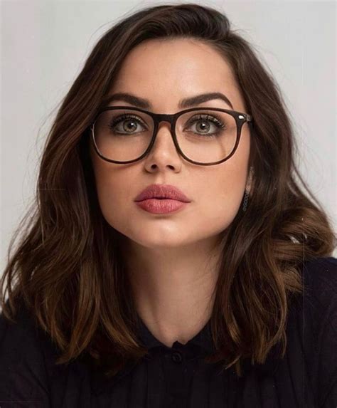 brunette with glasses|Glasses frames for women brown hair